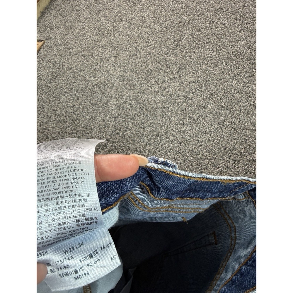 Levi's 505 Regular Fit Straight Jeans Men's Size 29X30 Blue - Picture 5 of 11